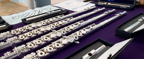 Выставка Московского Флейтового Центра на конкурсе им. Должикова в школе им. Шостаковича