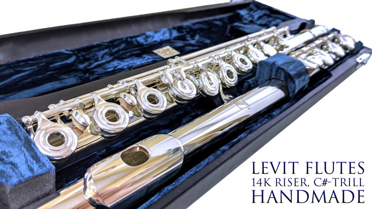 Флейта LEVIT мастеровая с 14К gold райзером (PRO/HM)