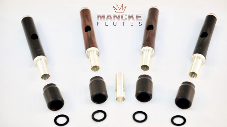 Головка для флейты-пикколо Mancke Medium wave (Кокус)