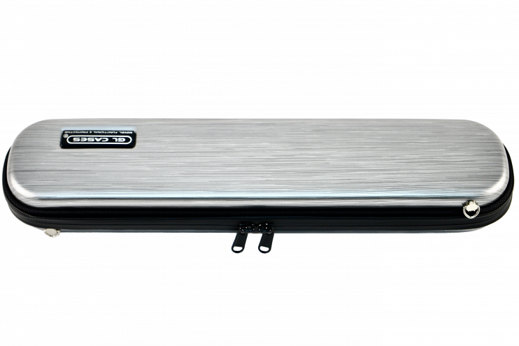 Кейс для флейты - GL Cases - GLE-FL(L18) PC/ Тёмно-серый с шёлковым принтом