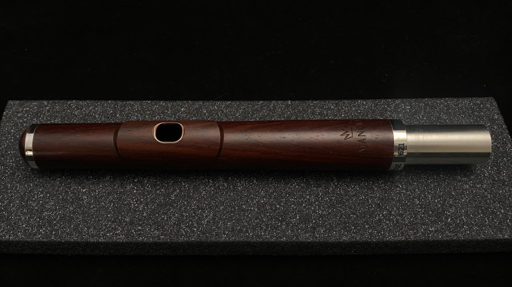 Головка для флейты  Mancke из дерева Rosewood с 14-каратным золотым райзером