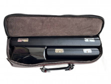 Чехол большой кожаный для флейты + пикколо SoloWay (коричневый)