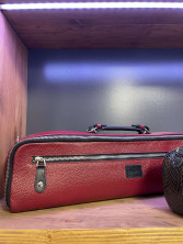 Чехол большой кожаный для флейты SoloWay, подходит для кейса BAM 