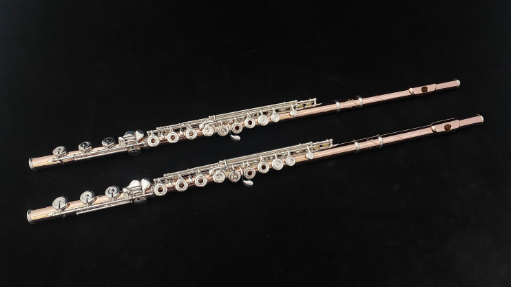 Флейта LEVIT мастеровая, золото 14К, серебряная механика 