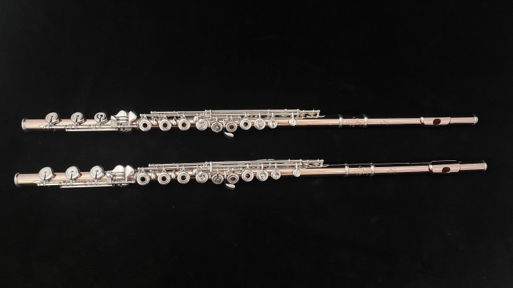 Флейта LEVIT мастеровая, золото 14К, серебряная механика 