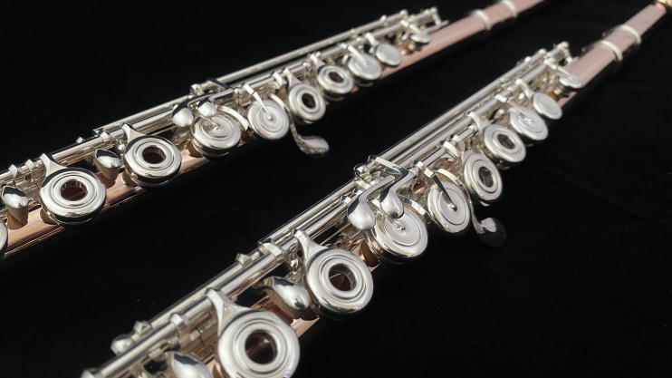 Флейта LEVIT мастеровая, золото 14К, серебряная механика 