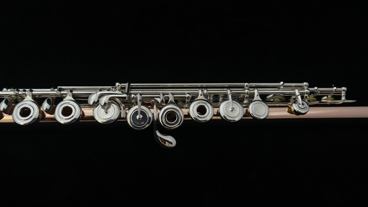 Флейта LEVIT мастеровая, золото 14К, серебряная механика 