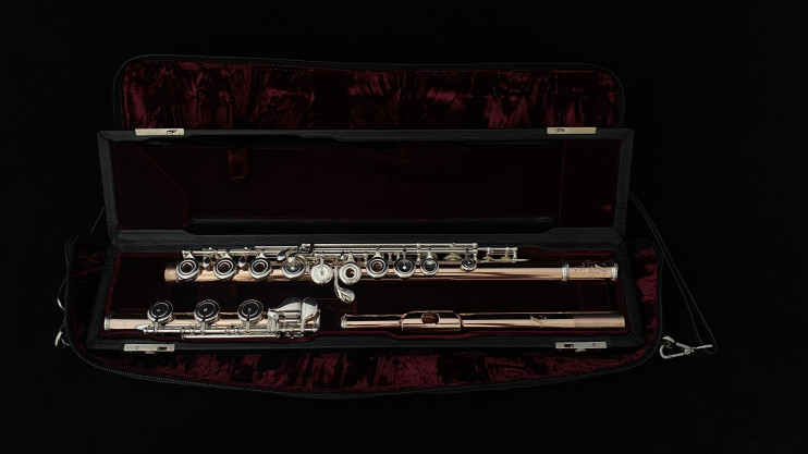 Флейта LEVIT мастеровая, золото 14К, серебряная механика 