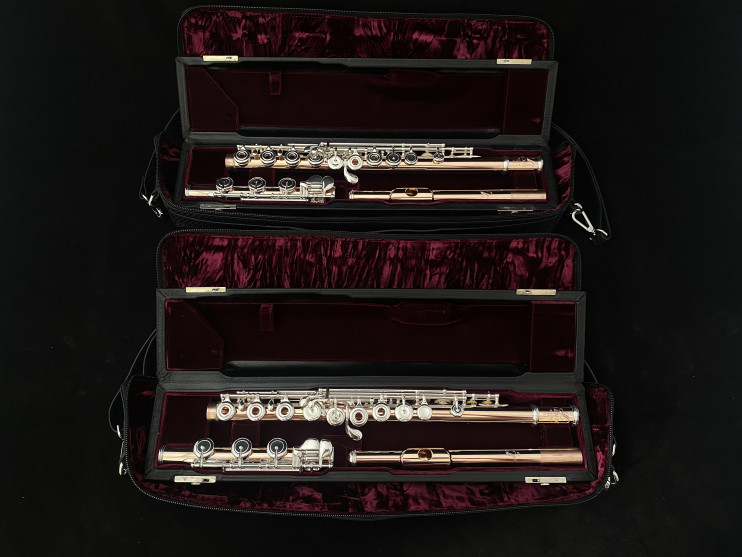 Флейта LEVIT мастеровая, золото 14К, серебряная механика 