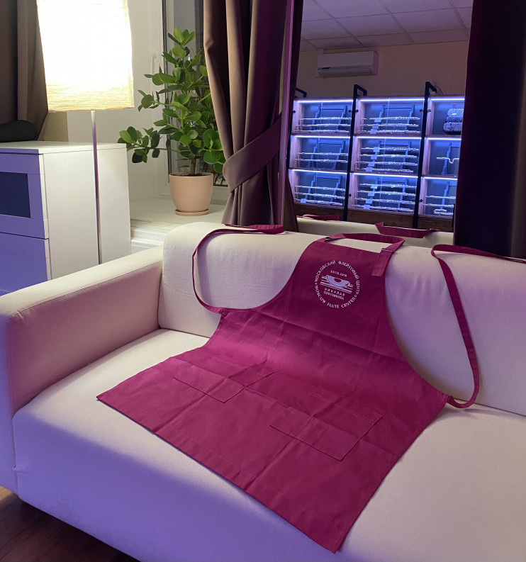 Фартук женский с фирменным логотипом