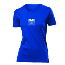 Футболка женская синяя с логотипом МФЦ