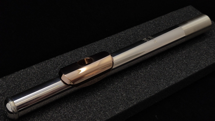 Головка серебряная для флейты Mancke с 14К губками