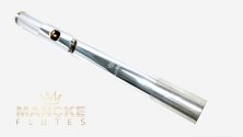 Головка серебряная для флейты Mancke с райзером, коронкой и пластиной 18К