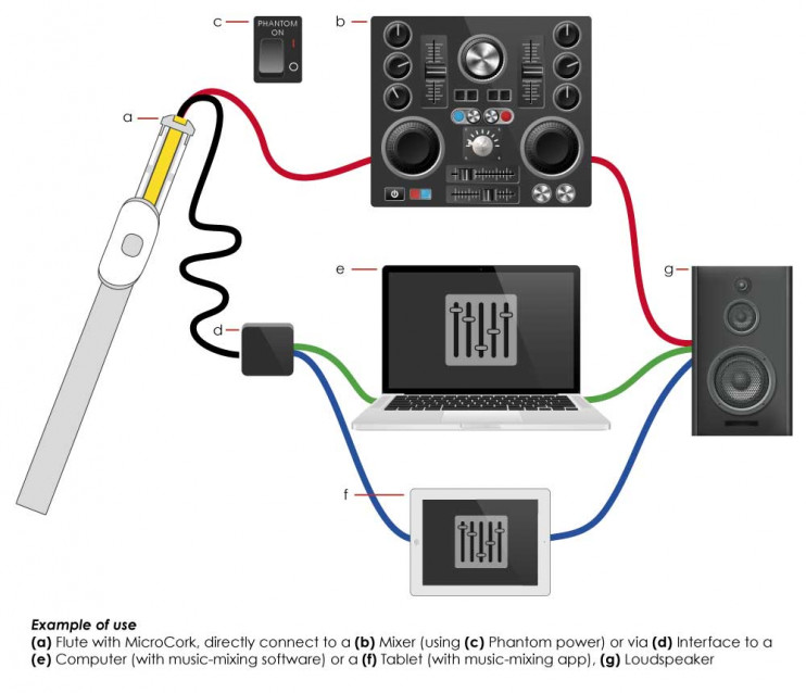 MicroCorck Tomasi - микрофон-датчик для флейты