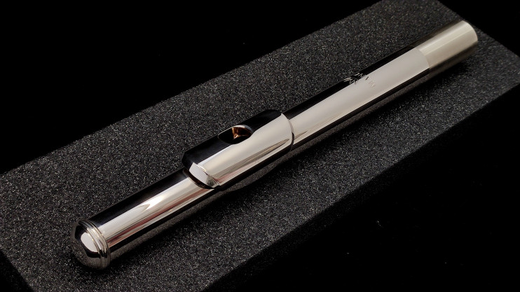 Головка серебряная для флейты Mancke с райзером 14 K