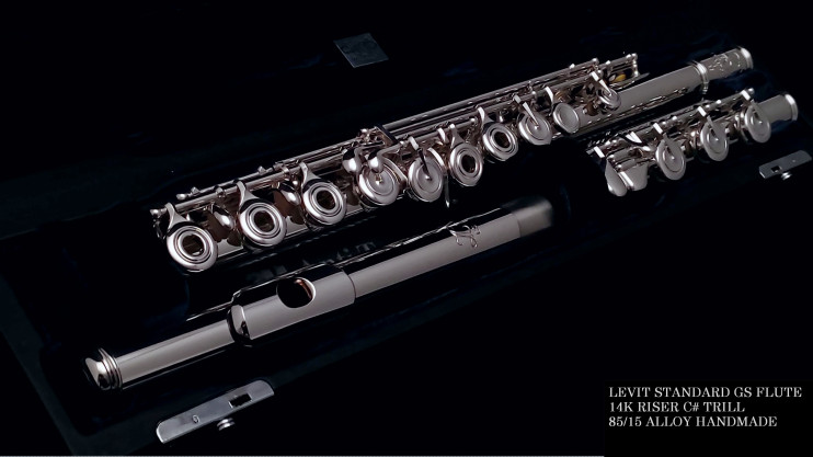 Флейта LEVIT Standard 85/15 alloy мастеровая с 14К gold райзером