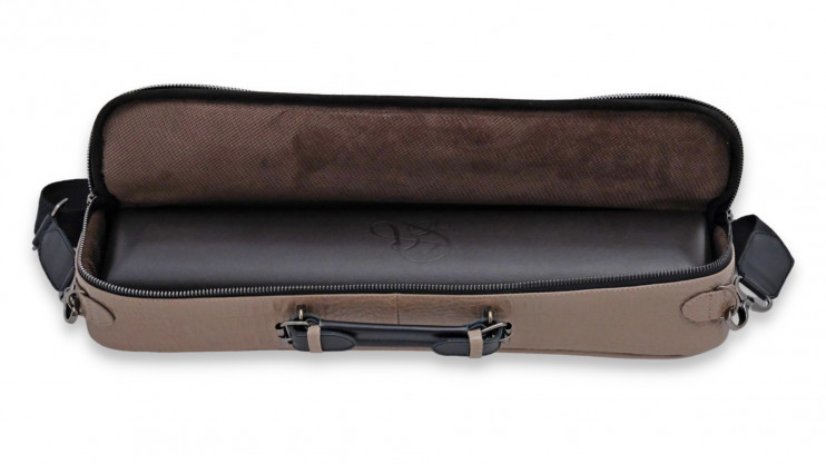 Чехол кожаный для флейты SoloWay (Бежевый)