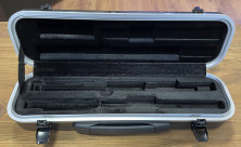 Кейс чёрный для флейты с коленом до